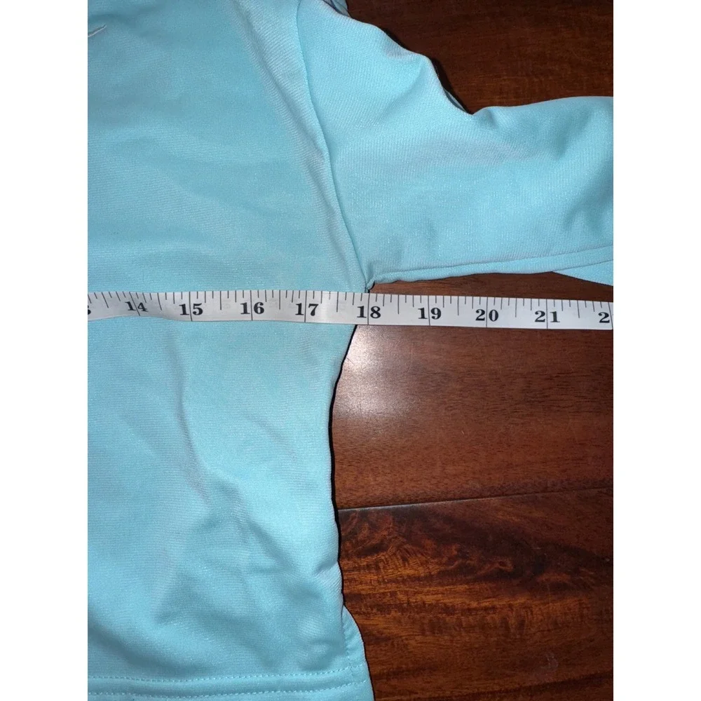 Nike Teen Girls cropped Light Blue Track Jacket  Logo‎ Swoosh Athletic Size L